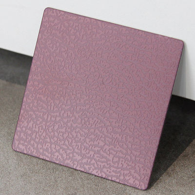 Plaque métallique texturée en relief avec motif concave-convexe personnalisée 304 Texture en acier inoxydable haute résolution