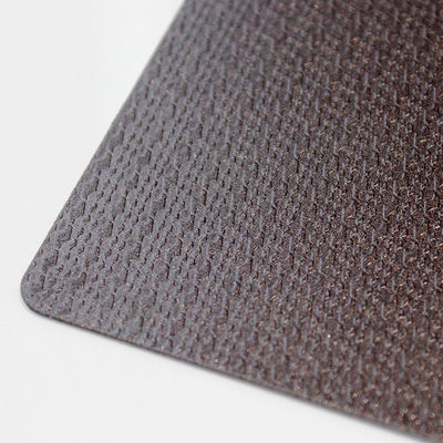 304 316 Couleur marron rétro Plaque métallique en relief pour projet de tôle d'acier inoxydable texturé décoratif